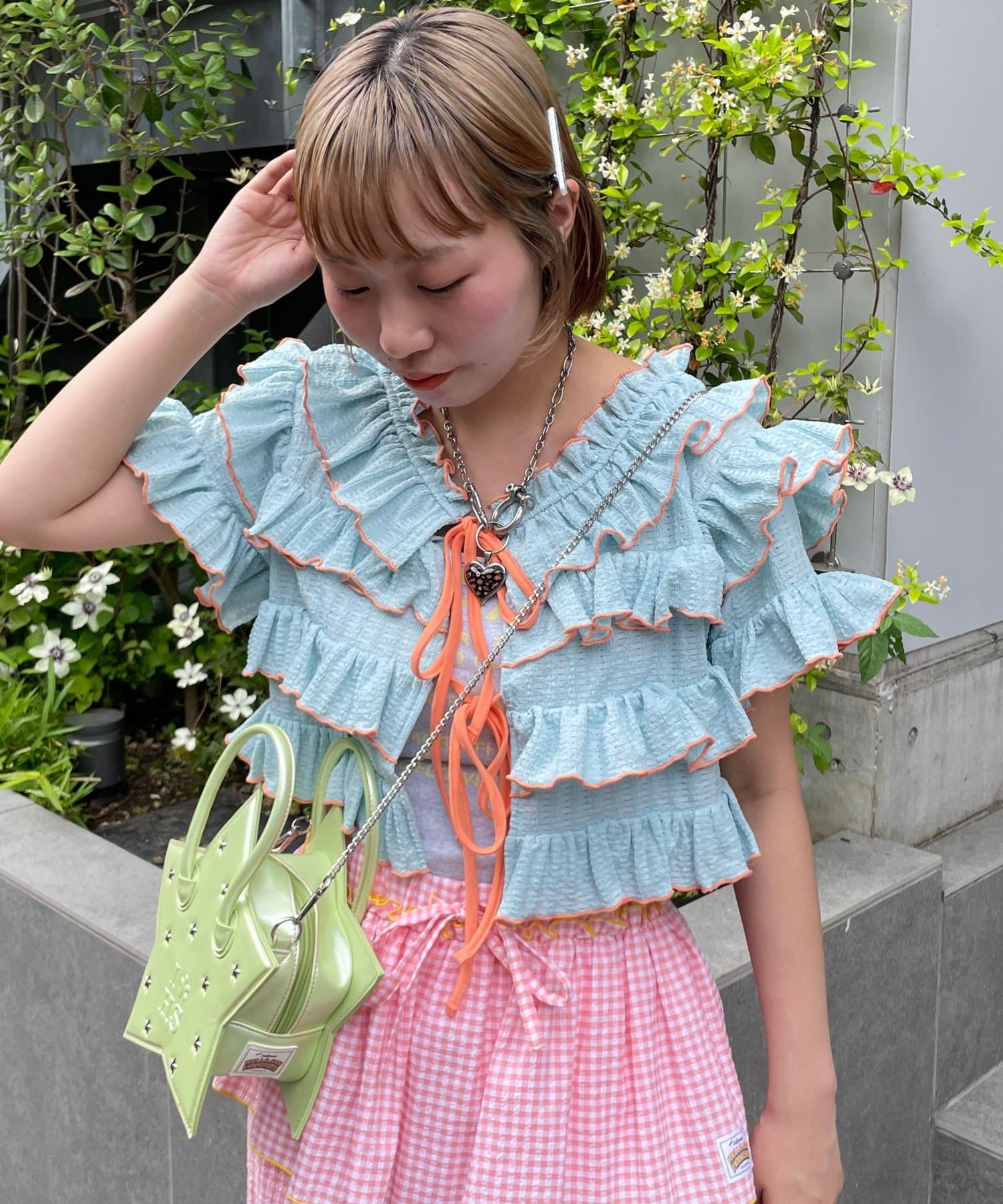 HELLO.SANFRANCISCO 2-Way Frill Mellow Top - Image 27