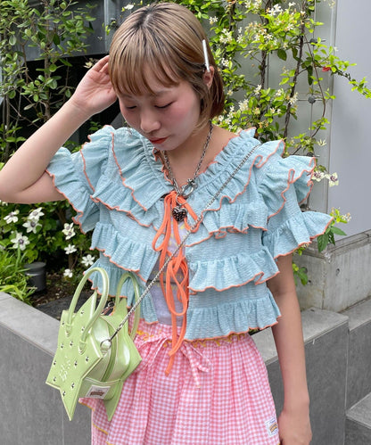 HELLO.SANFRANCISCO 2-Way Frill Mellow Top - Image 27