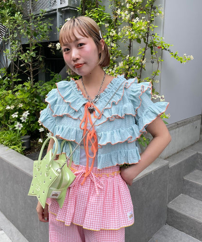 HELLO.SANFRANCISCO 2-Way Frill Mellow Top - Image 28