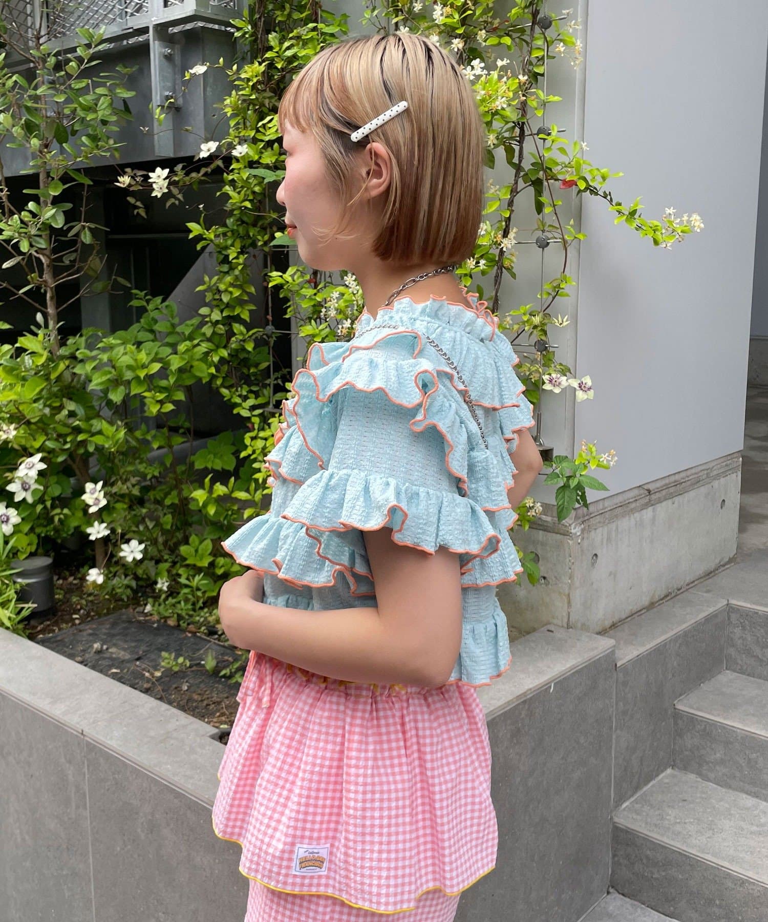 HELLO.SANFRANCISCO 2-Way Frill Mellow Top - Image 29