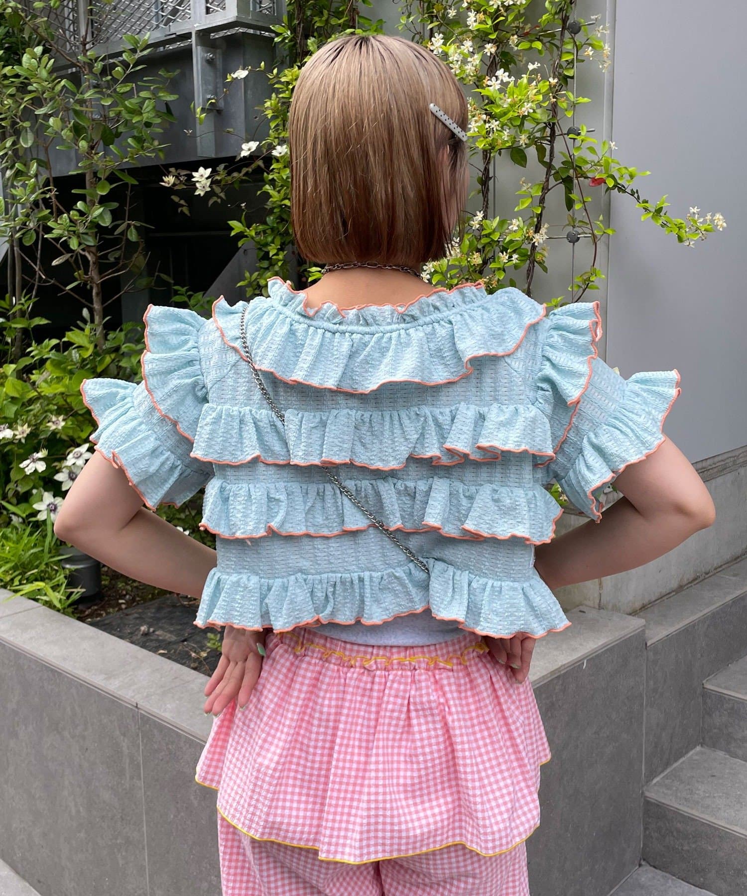 HELLO.SANFRANCISCO 2-Way Frill Mellow Top - Image 30