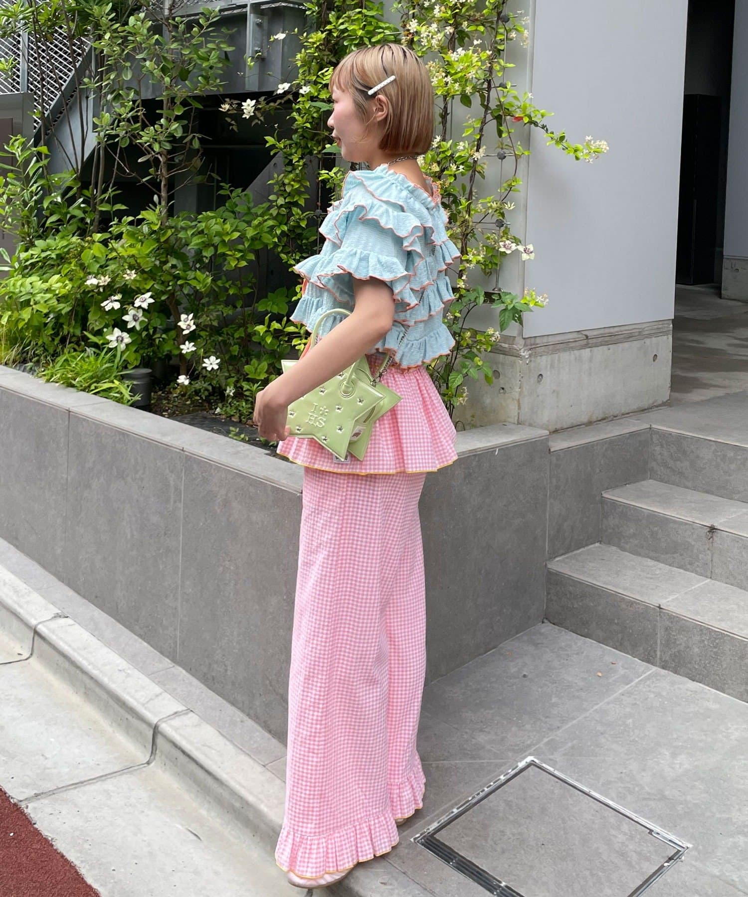 HELLO.SANFRANCISCO 2-Way Frill Mellow Top - Image 32