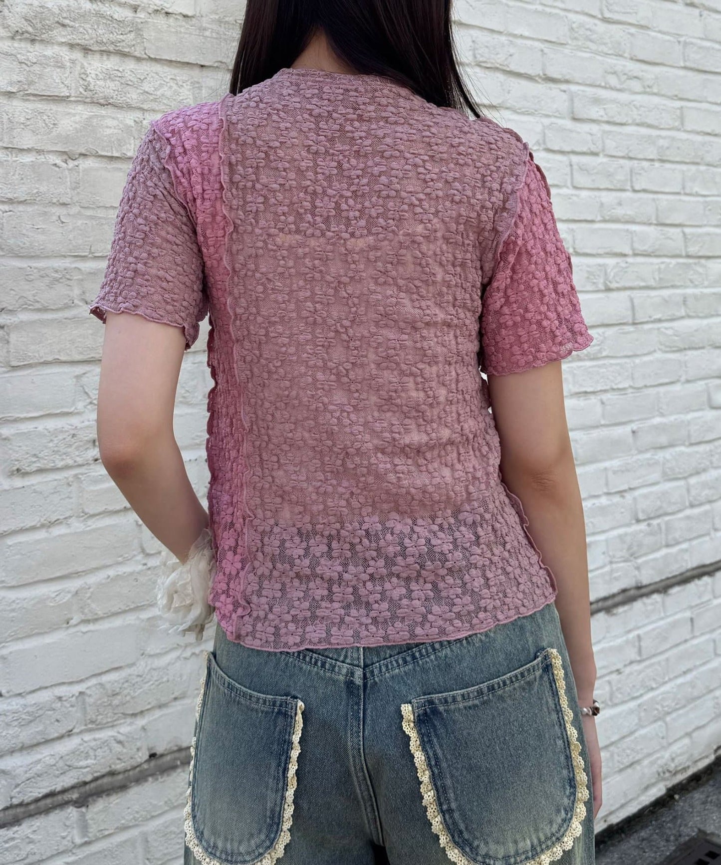 CIAOPANIC 心心紐Lace Polo - Image 18