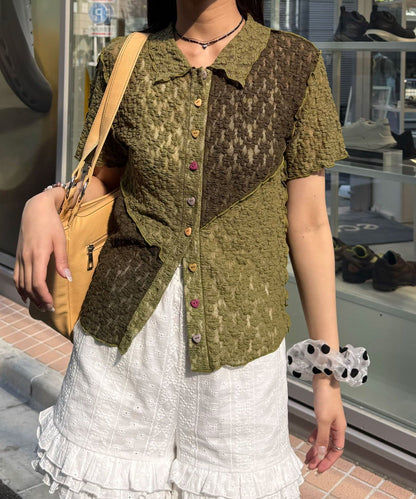 CIAOPANIC 心心紐Lace Polo - Image 23