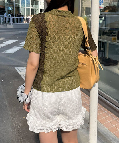 CIAOPANIC 心心紐Lace Polo - Image 25