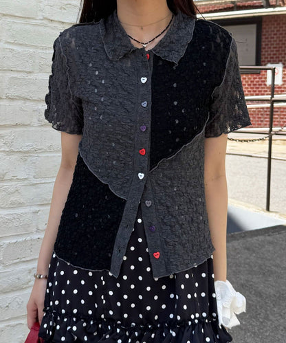 CIAOPANIC 心心紐Lace Polo - Image 30