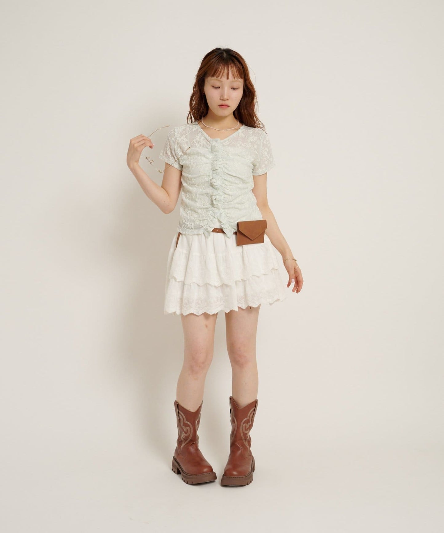 w closet Wavy Jacquard Lace Cardigan - Image 22