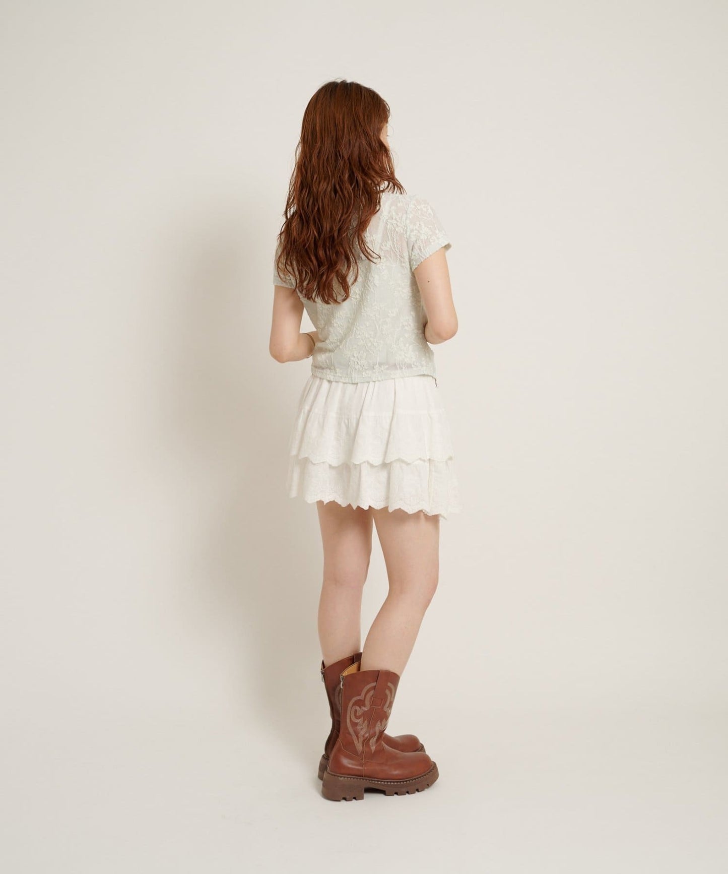 w closet Wavy Jacquard Lace Cardigan - Image 24