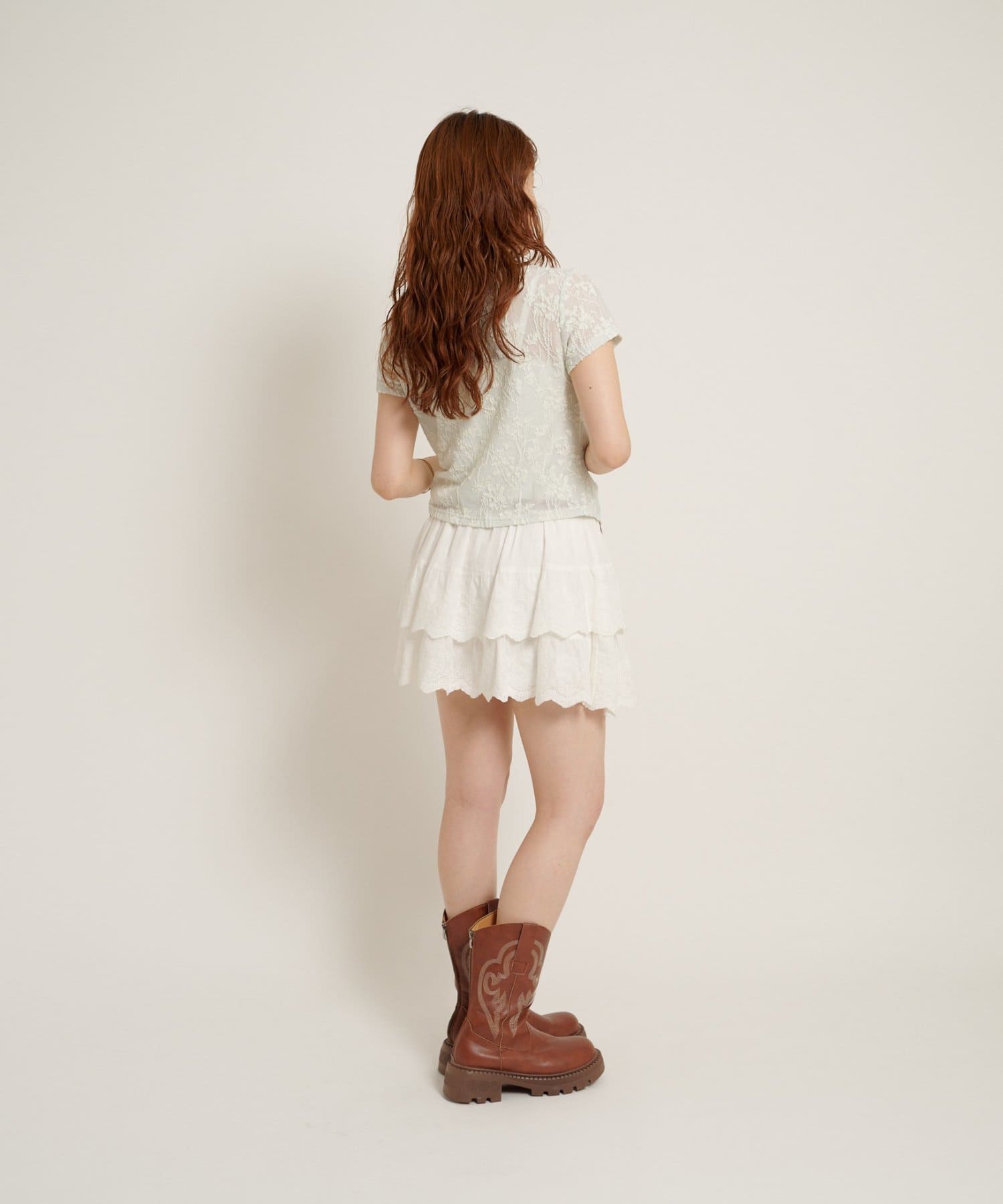w closet Wavy Jacquard Lace Cardigan - Image 24