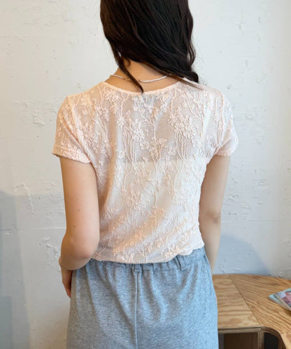 w closet Wavy Jacquard Lace Cardigan - Image 28
