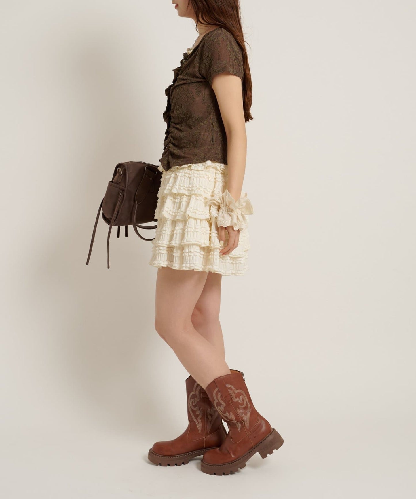 w closet Wavy Jacquard Lace Cardigan - Image 42