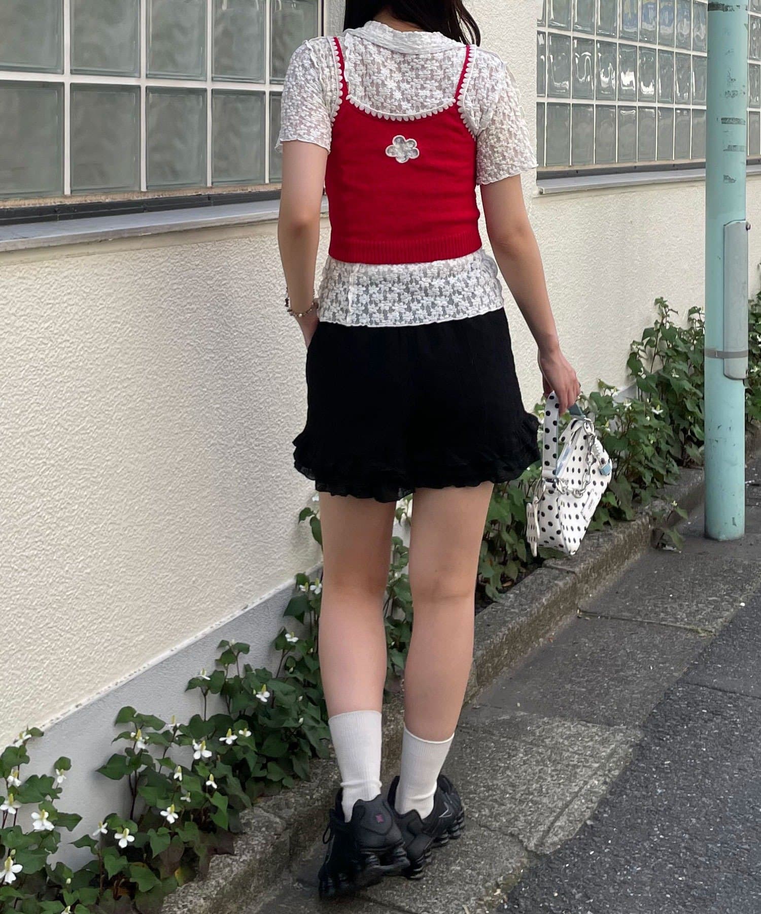 CIAOPANIC 2 Way 鏤空花花針織吊帶 - Image 19