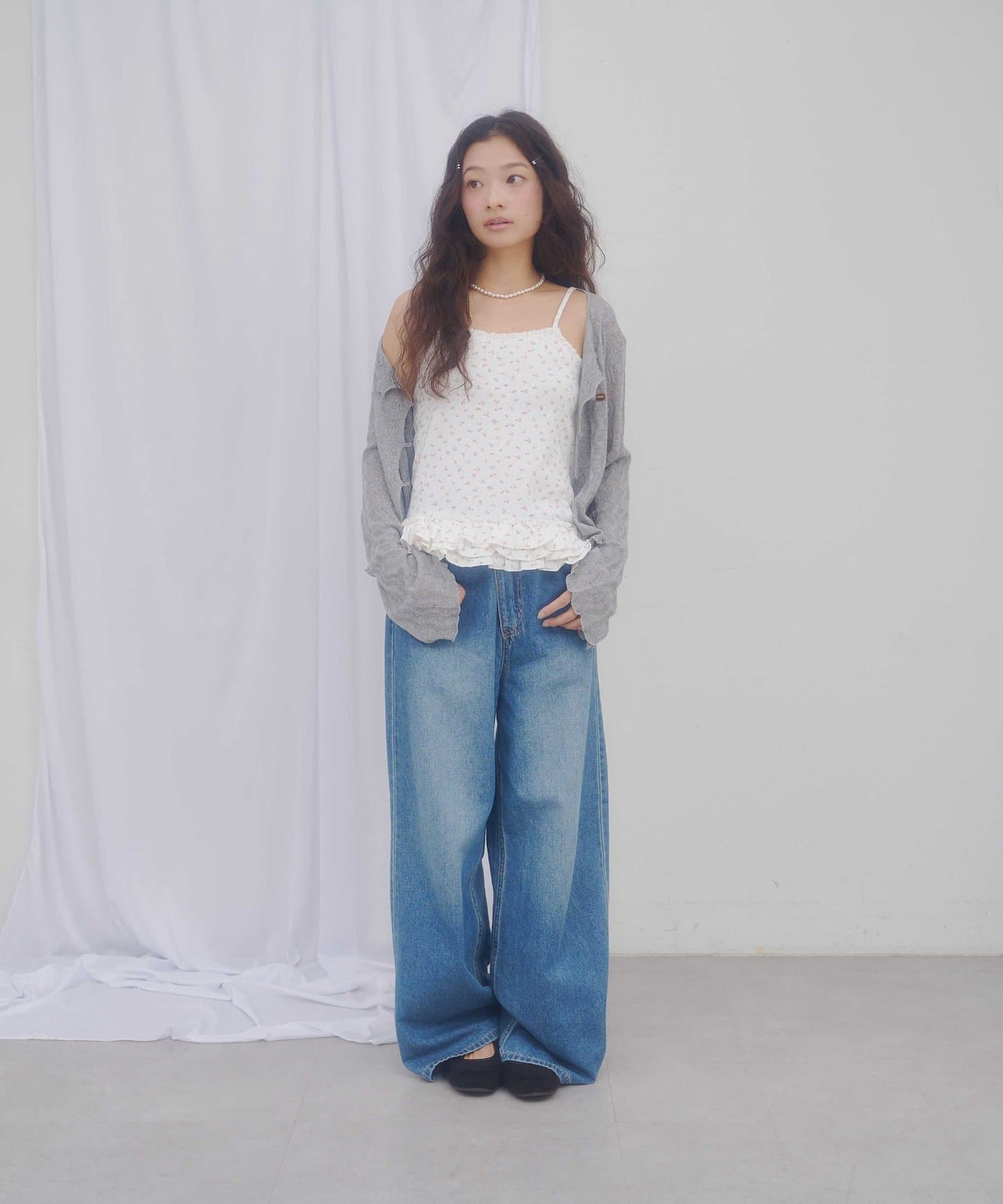 umm.By Discoat pattern 荷葉邊下擺吊帶背心 - Image 29