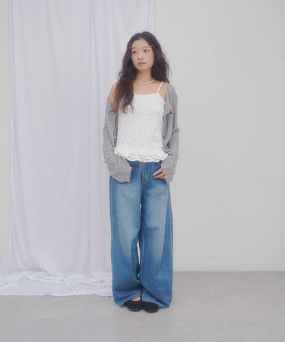 umm.By Discoat pattern 荷葉邊下擺吊帶背心 - Image 29