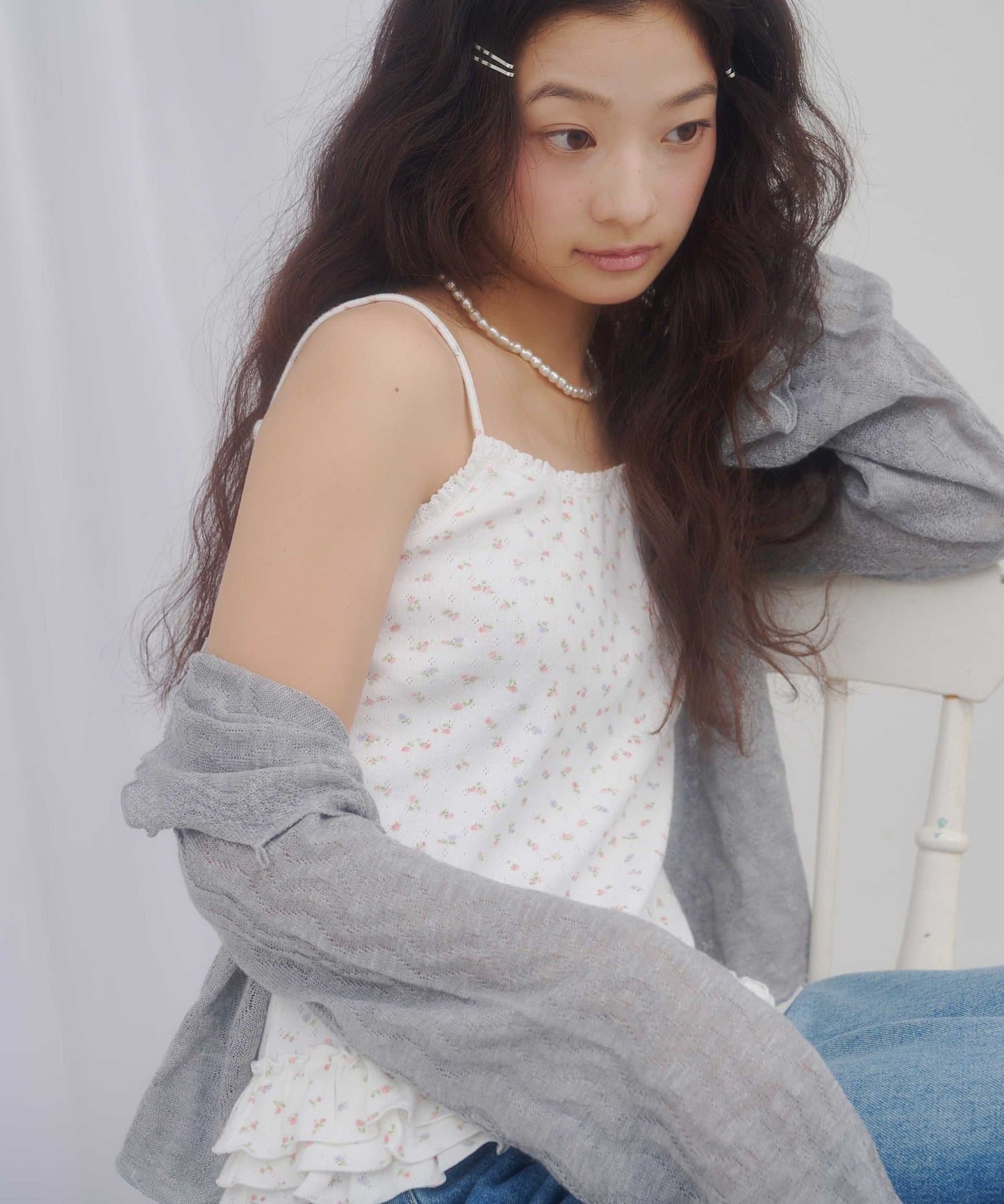 umm.By Discoat pattern 荷葉邊下擺吊帶背心 - Image 32