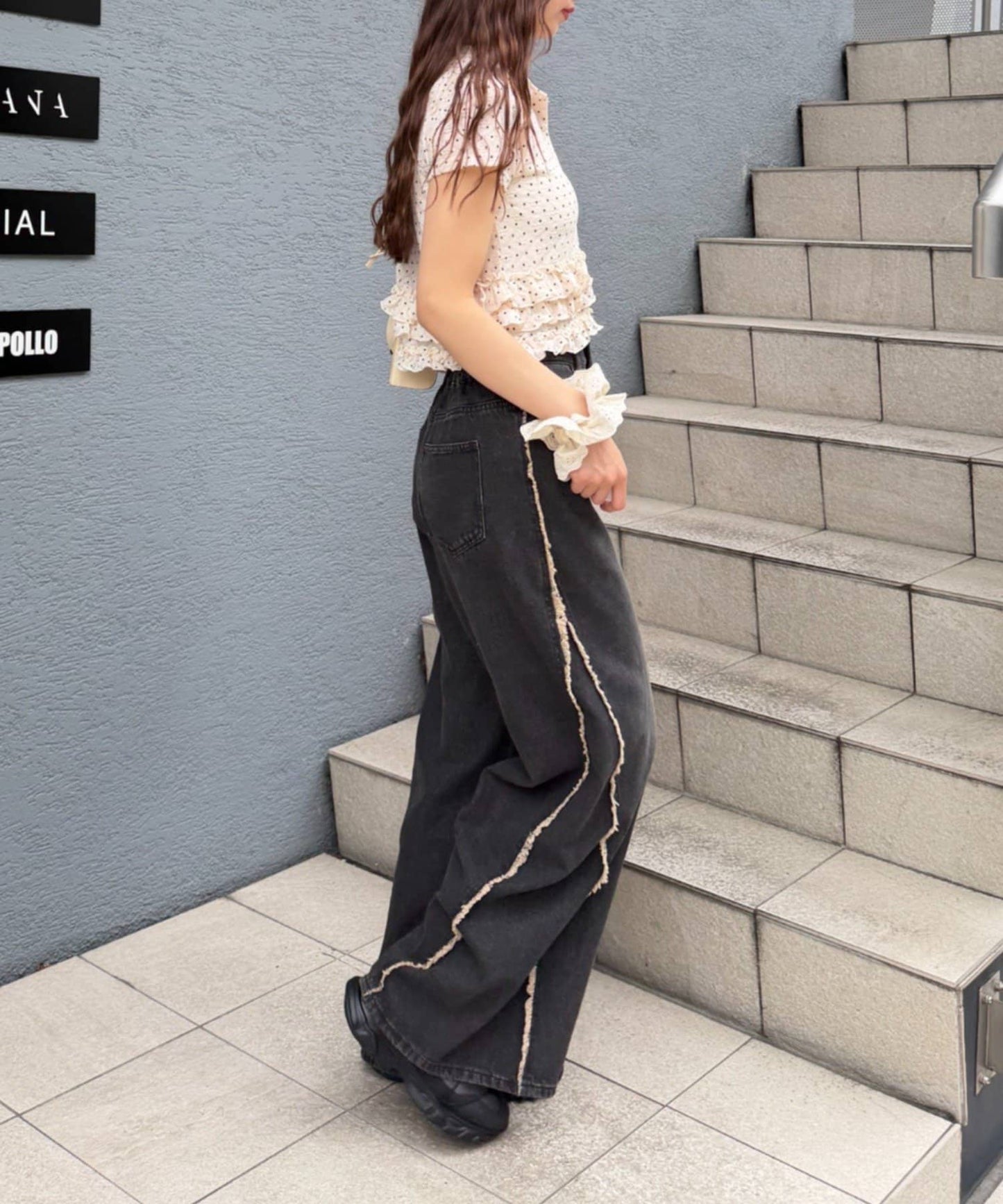 w closet 波點Lace荷葉邊短袖薄cardigan - Image 16