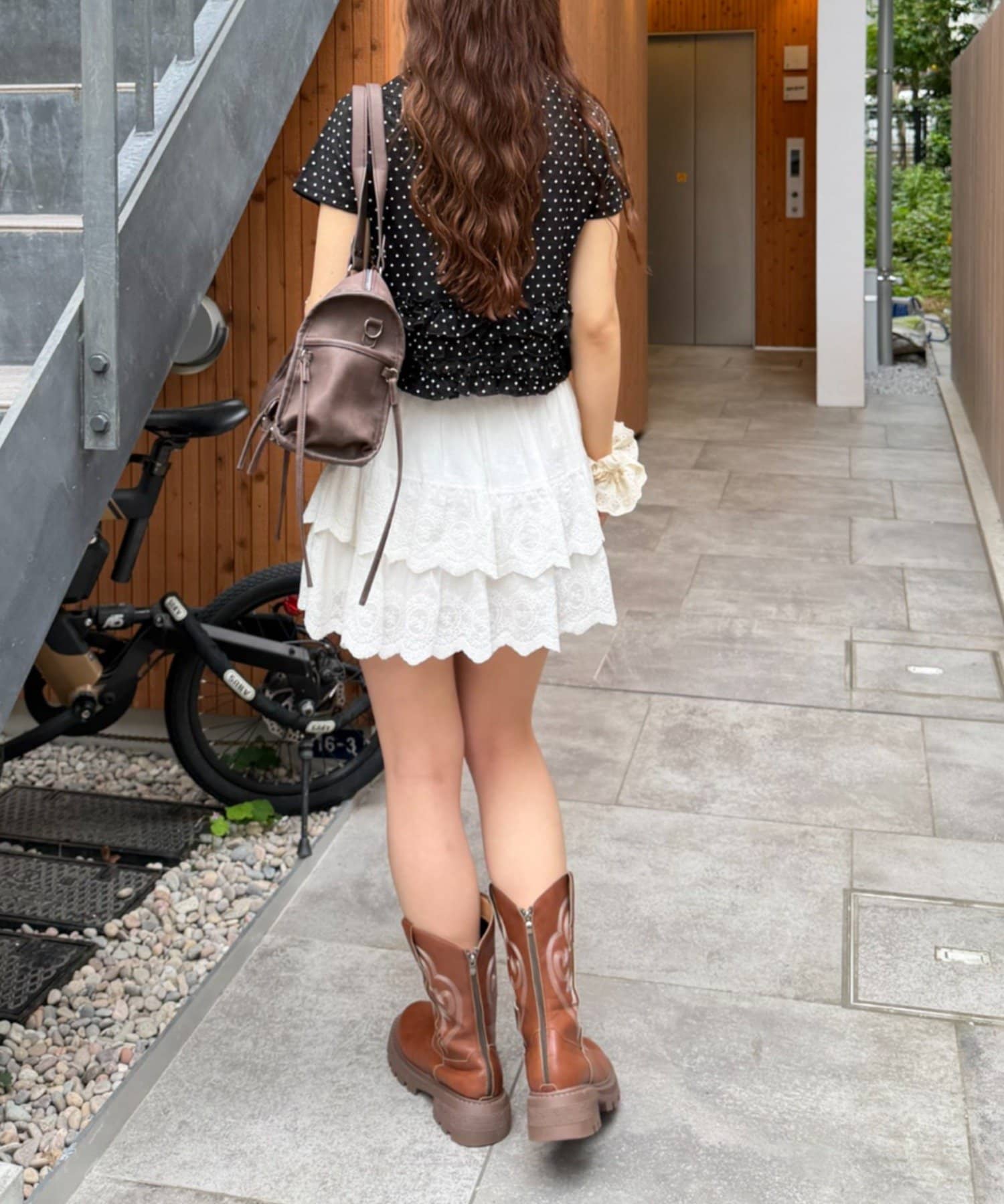 w closet 波點Lace荷葉邊短袖薄cardigan - Image 23