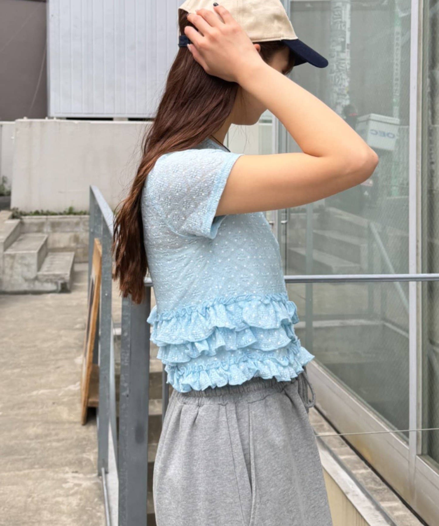 w closet 波點Lace荷葉邊短袖薄cardigan - Image 26