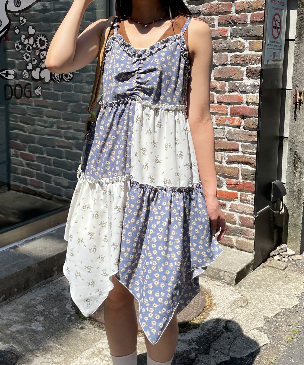 CIAOPANIC Flower patchwork camisole tunic dress - Image 6