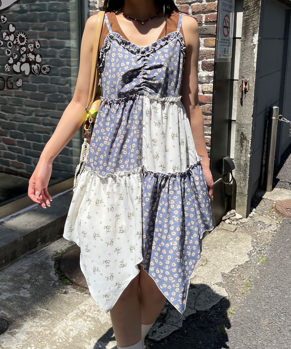 CIAOPANIC Flower patchwork camisole tunic dress - Image 7