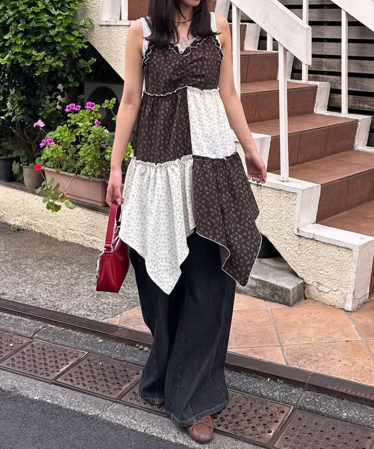 CIAOPANIC Flower patchwork camisole tunic dress - Image 24
