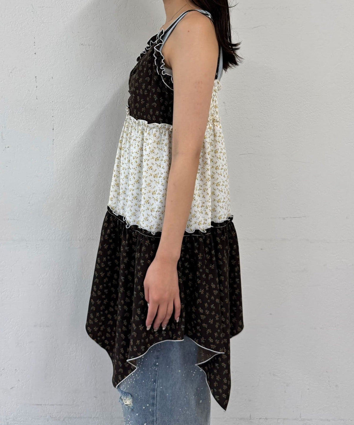 CIAOPANIC Flower patchwork camisole tunic dress - Image 28