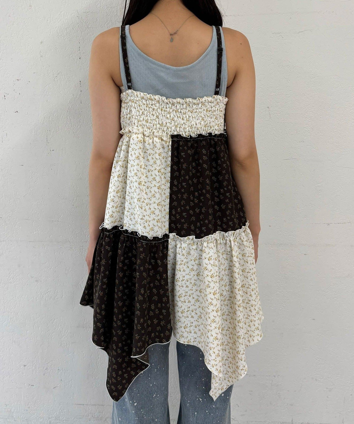 CIAOPANIC Flower patchwork camisole tunic dress - Image 29