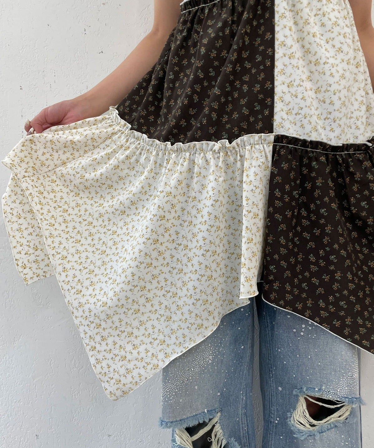 CIAOPANIC Flower patchwork camisole tunic dress - Image 31