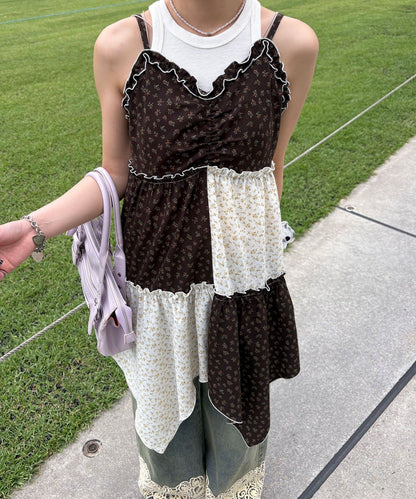 CIAOPANIC Flower patchwork camisole tunic dress - Image 13