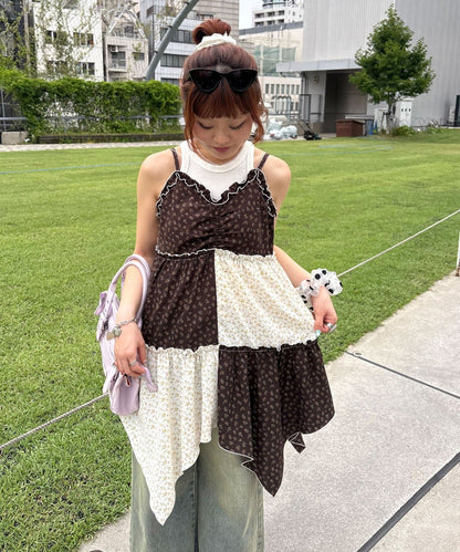 CIAOPANIC Flower patchwork camisole tunic dress - Image 15