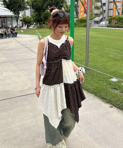 CIAOPANIC Flower patchwork camisole tunic dress - Image 16