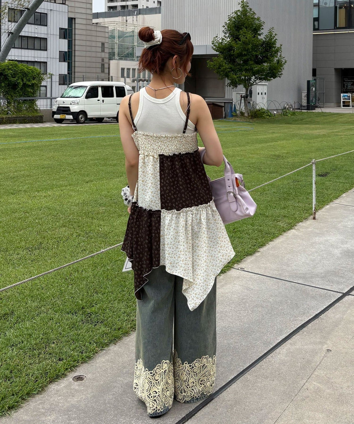 CIAOPANIC Flower patchwork camisole tunic dress - Image 18