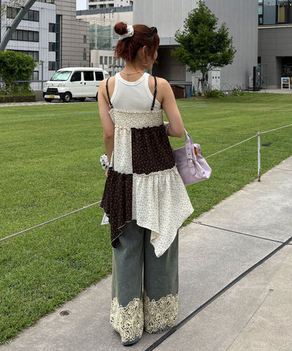 CIAOPANIC Flower patchwork camisole tunic dress - Image 18