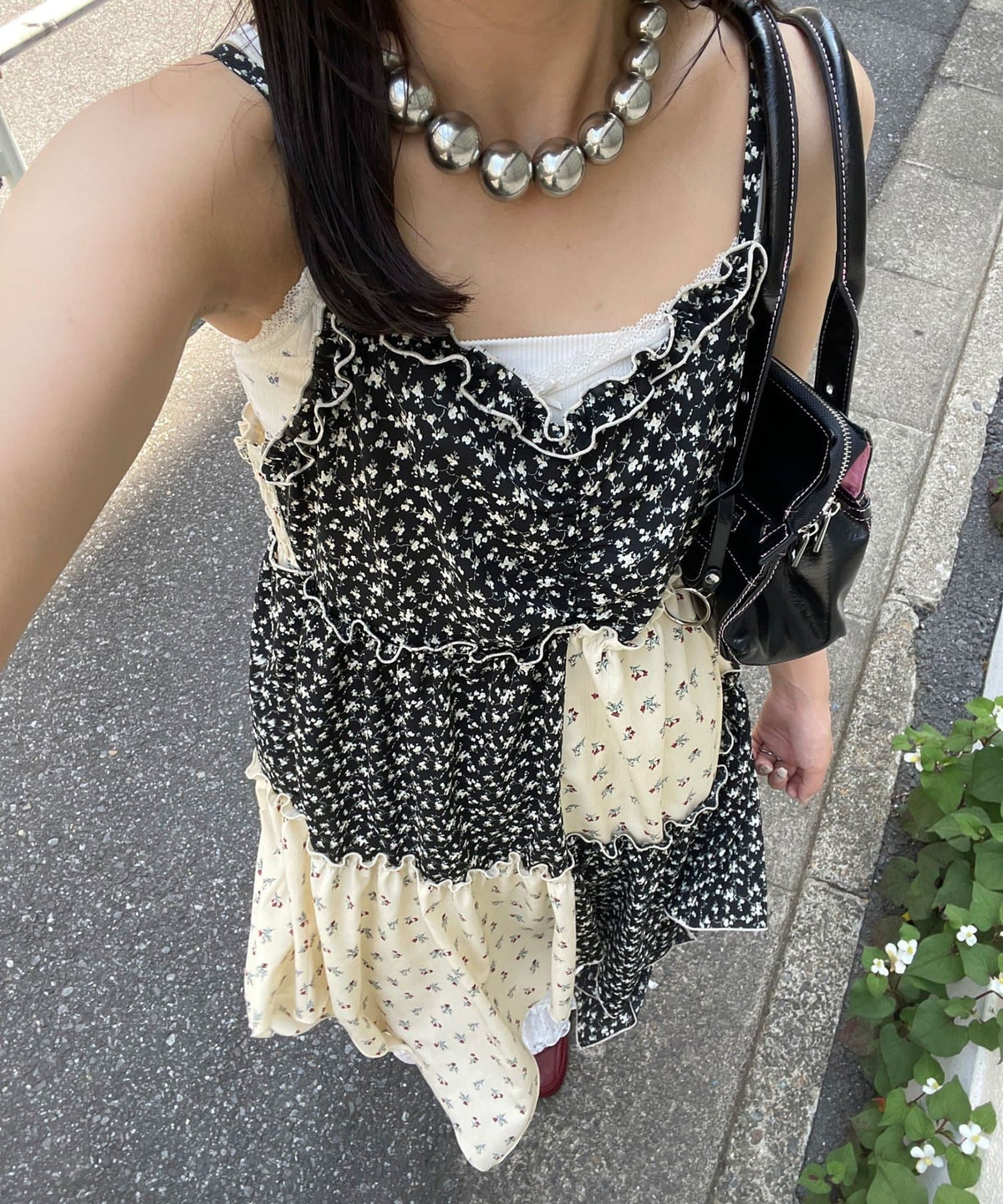 CIAOPANIC Flower patchwork camisole tunic dress - Image 33