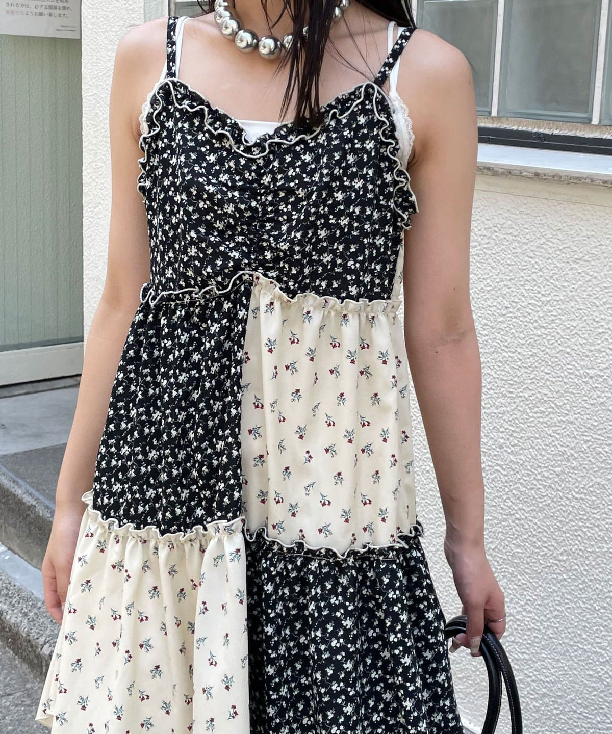 CIAOPANIC Flower patchwork camisole tunic dress - Image 35