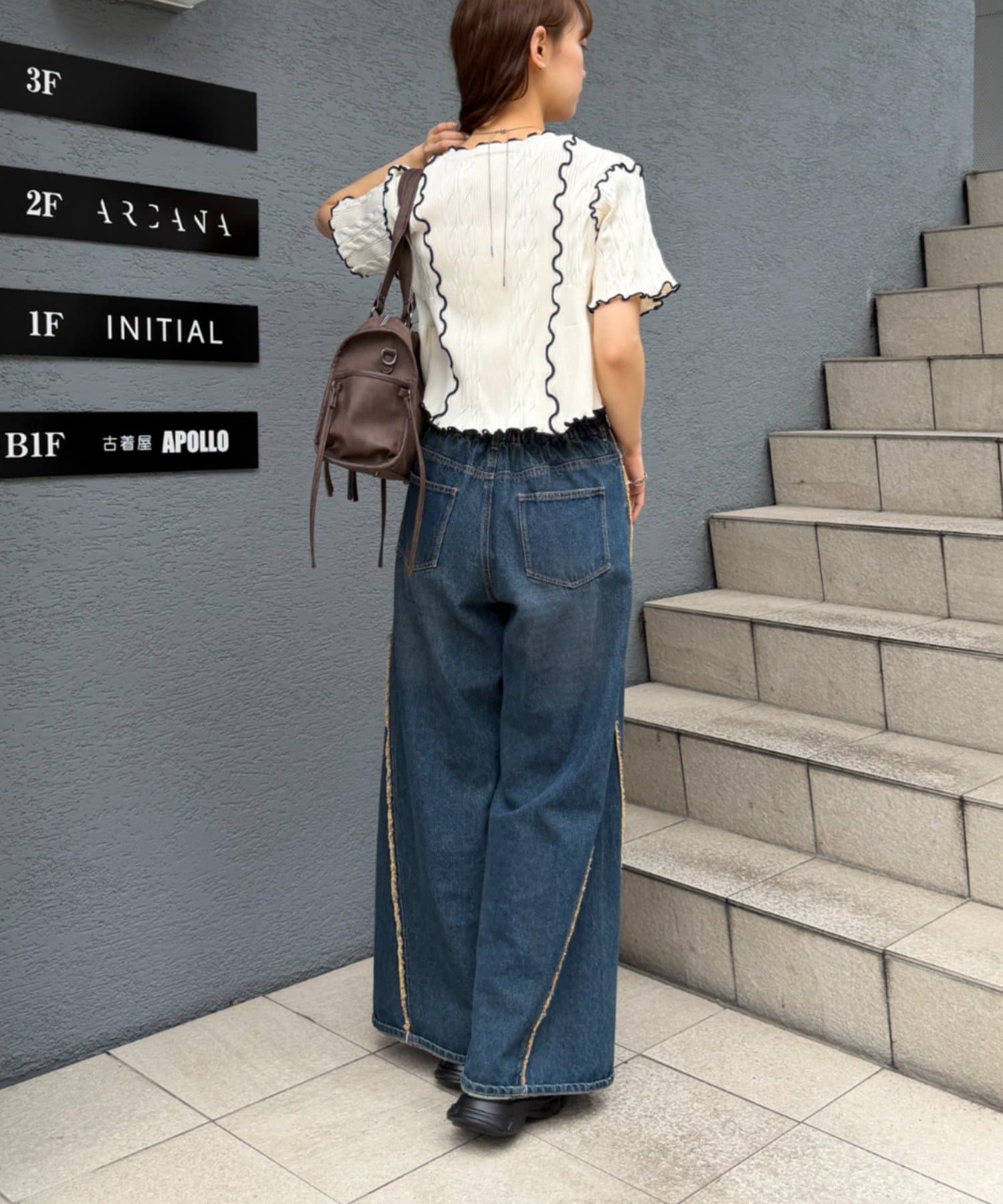 w closet 短袖撞色拼接開襟衫 - Image 18