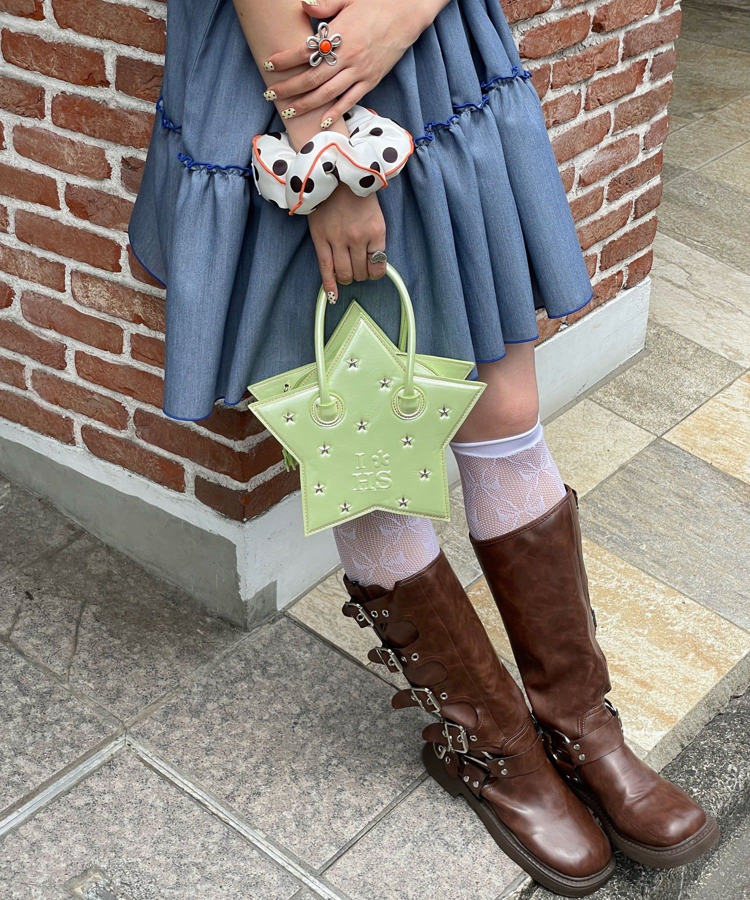 HELLO.SANFRANCISCO Star Studded Shoulder bag - Image 4