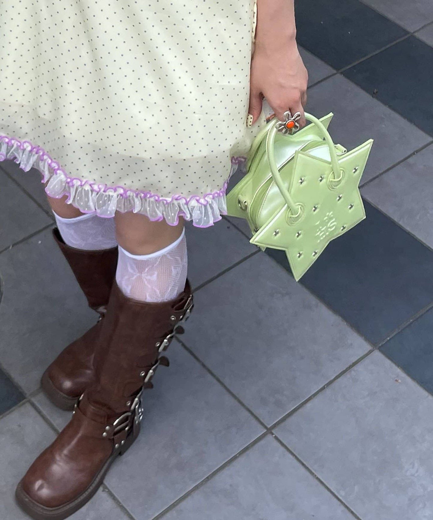 HELLO.SANFRANCISCO Star Studded Shoulder bag - Image 6