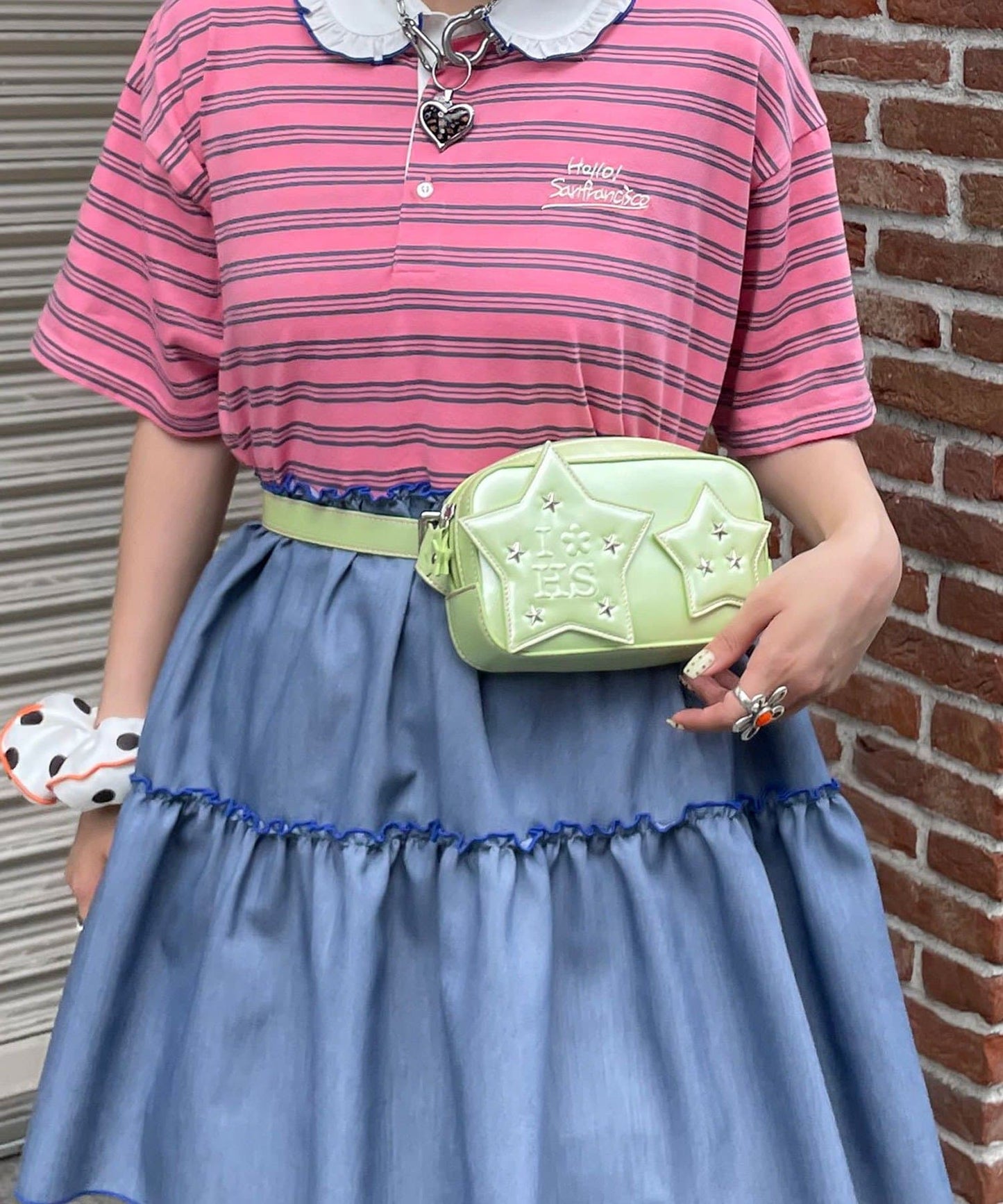 HELLO.SANFRANCISCO Star Studded Waist Pouch - Image 3