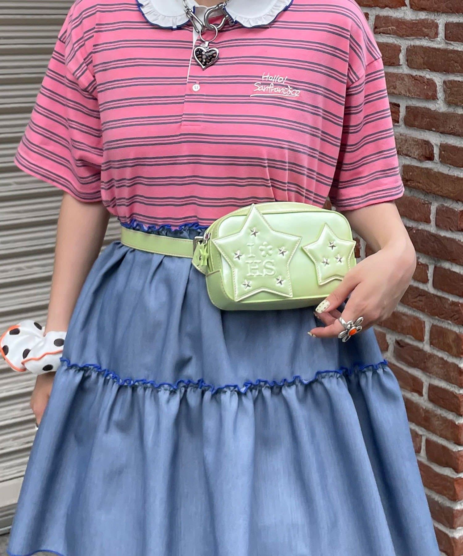 HELLO.SANFRANCISCO Star Studded Waist Pouch - Image 3