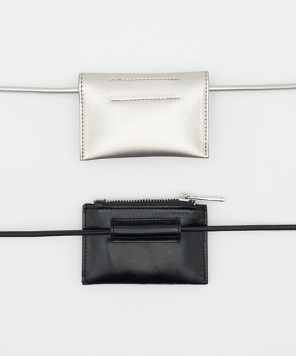 [CIAOPANIC] GRAIN 2P set - Big button waist belt pouch - Image 23