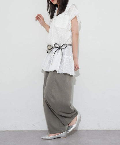 [CIAOPANIC] GRAIN 2P set - Big button waist belt pouch - Image 19