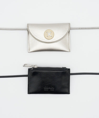 [CIAOPANIC] GRAIN 2P set - Big button waist belt pouch - Image 22
