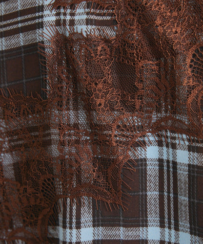 mystic 格紋Lace吊帶背心 - Image 42