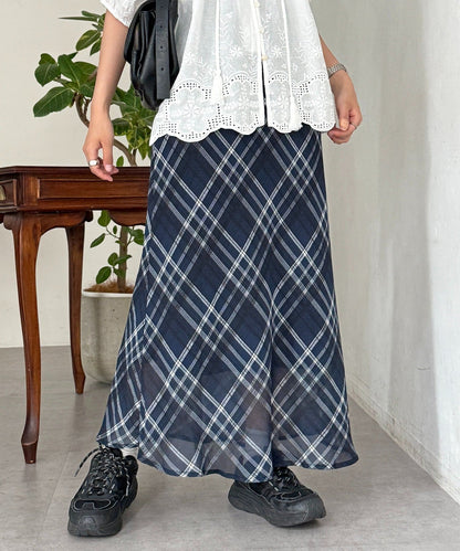 CPCM 格紋/ 波點 sheer skirt - Image 1
