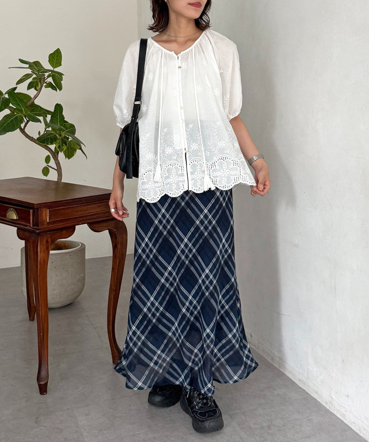 CPCM 格紋/ 波點 sheer skirt - Image 15