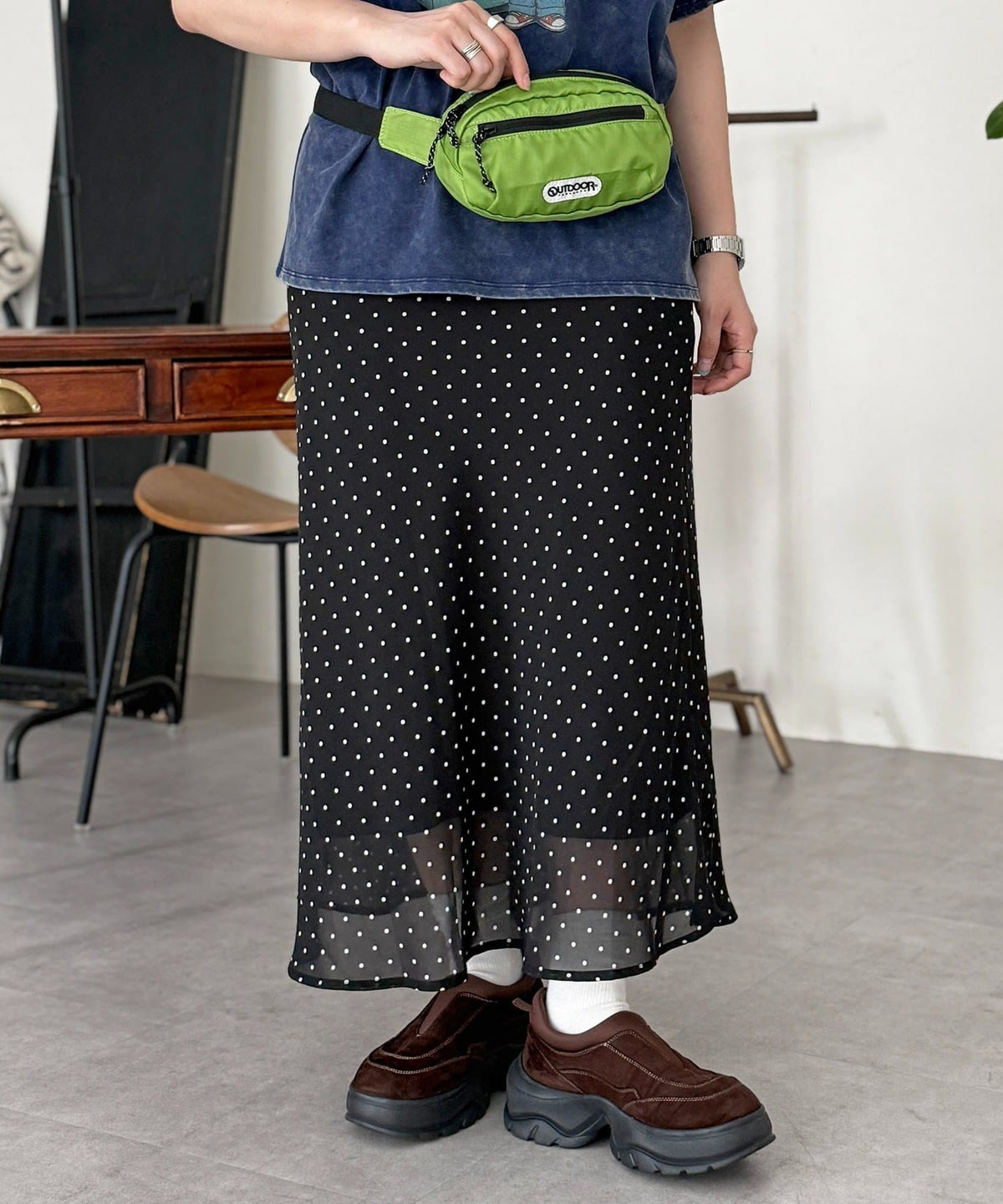 CPCM 格紋/ 波點 sheer skirt - Image 30