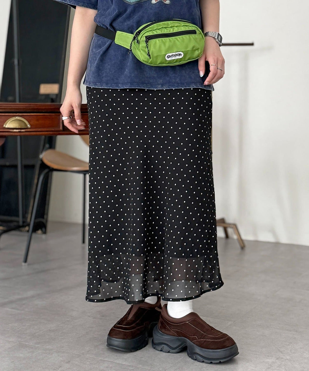 CPCM 格紋/ 波點 sheer skirt - Image 34