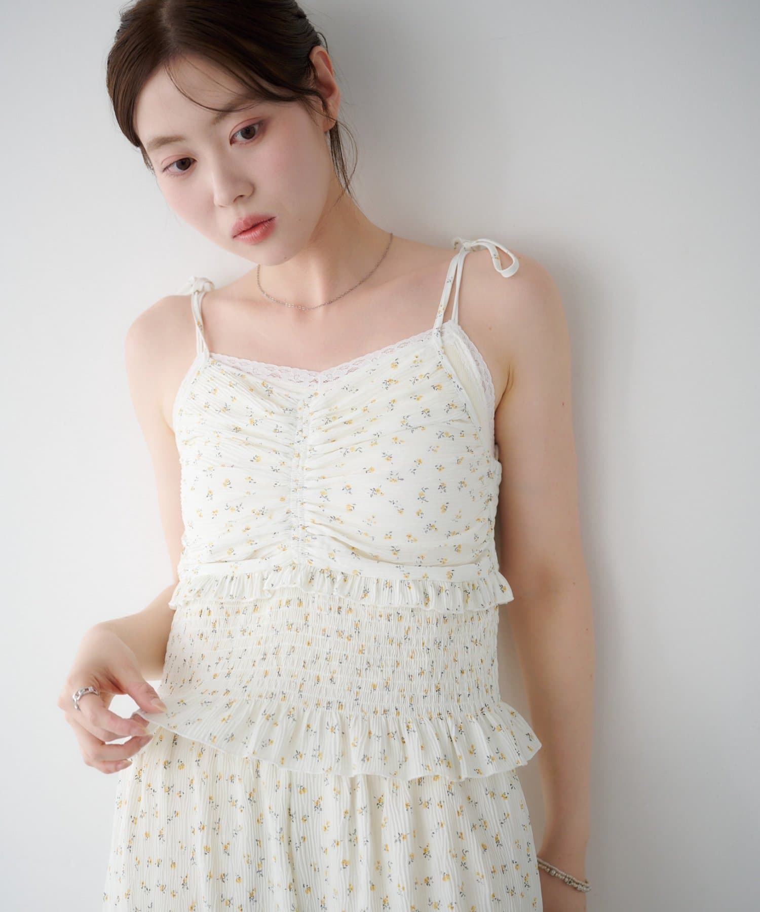 Kastane 褶皺碎花連身褲 - Image 16