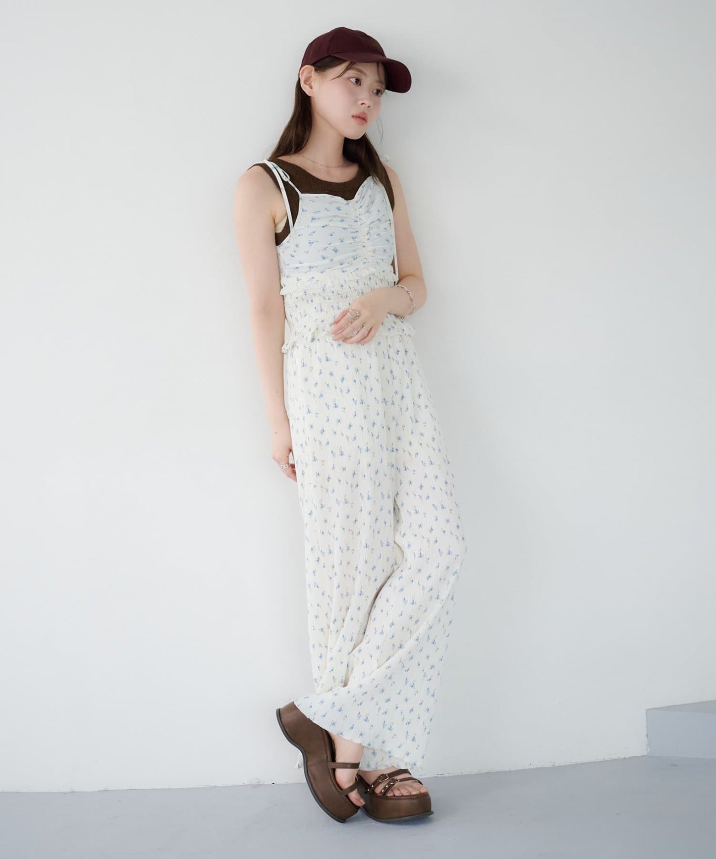 Kastane 褶皺碎花連身褲 - Image 29
